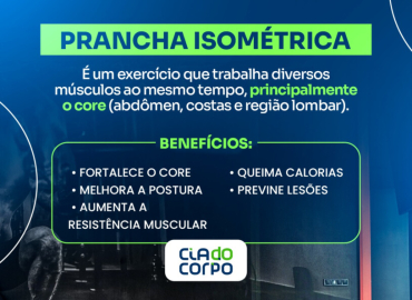 Prancha Isométrica: Transforme seu corpo em Inhumas com a Cia do Corpo!